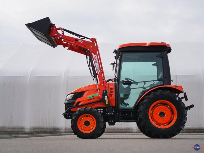 Hinomoto HM475 • kabína a nakladač